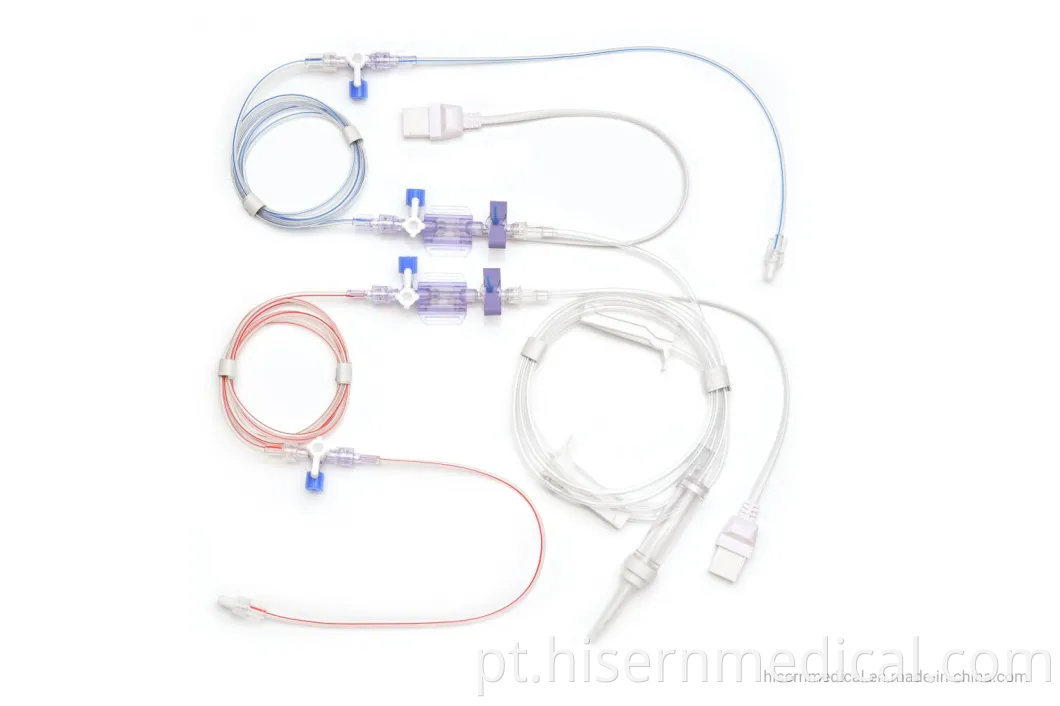 Produto de instrumento médico Fornecimento de fábrica da China Dbpt-0303 Hisern Medical Transdutor de pressão arterial descartável